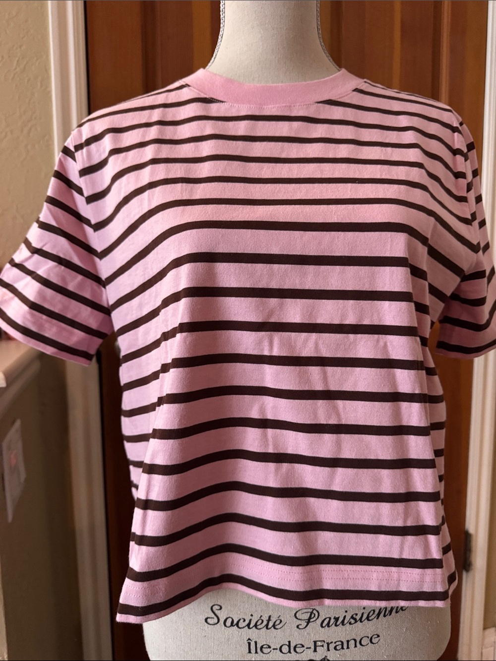 Women’s boyfriend Jersey Cropped tee Size Small